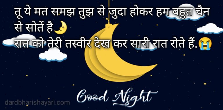500+ Good Night Shayari in Hindi सबसे खूबसूरत गुड नाईट शायरी{ Good night quotes }